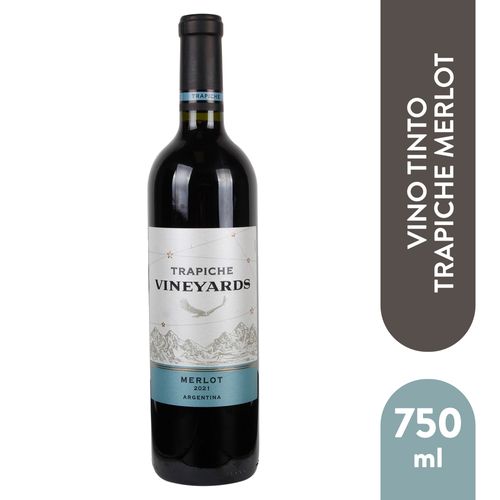 Vino tinto Trapiche vineyards merlot - 750 ml