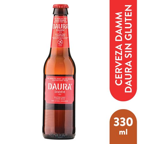 Cerveza Damm Daura Sin Gluten Botella - 330ml