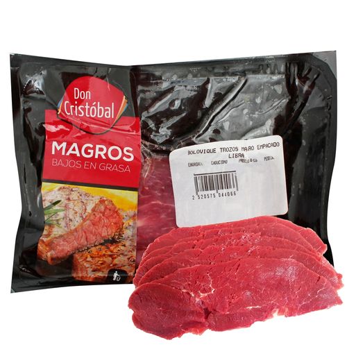 Carne de res Don Cristóbal centro lomo magro empacado - 1 lb