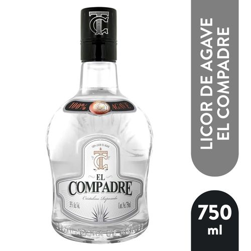 Tequila El Compadre cristalino reposado - 750 ml