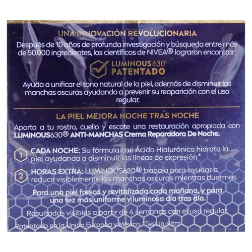 Crema Reparadora Nivea de Noche para Mujer -50ml