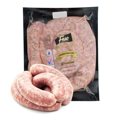 Longaniza Feso de parrilla premium empacado - 1 lb