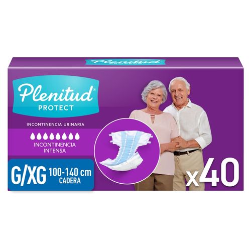 Pañal adulto Plenitud Protect talla G/XG - 40 Uds