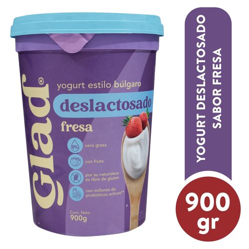 Yogurt Deslactosado Fresa 900gr