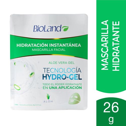 Máscara Facial Bioland Hydro Aloe vera - 26 g
