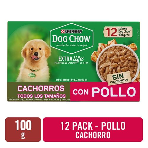 Alimento Perro Purina Dog Chow Cachorros Pollo 12 Pack 100g (3.5oz)