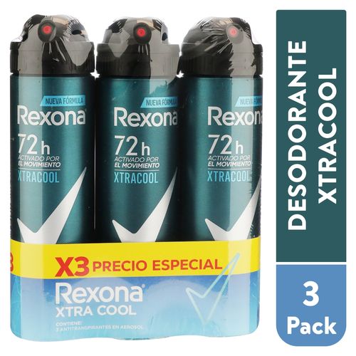 Rexona 3pack Desodo Spray Xtracool 450gr