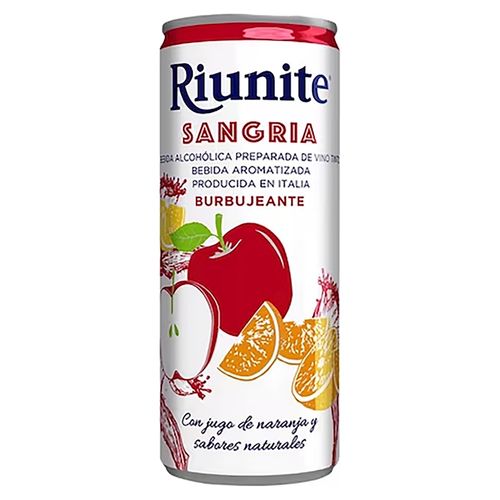 Sangría Riunite white en lata sabores naturales - 250 ml