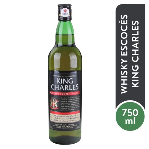 Whisky King Charles escocés 43% grado de alcohol - 750 ml