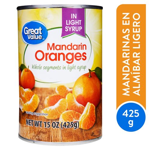Mandarinas Great Value Enlatadas - 425 g
