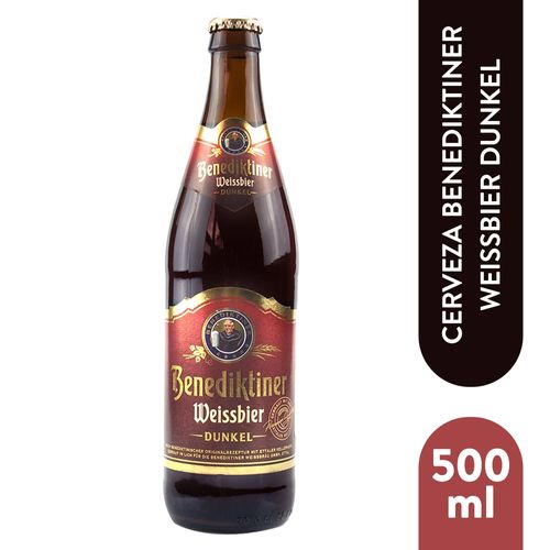 Cerveza Benediktiner Weissbier Oscura - 500 ml