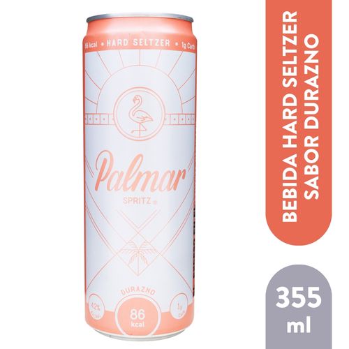 Hard Seltzer Palmar Durazno 355 Ml