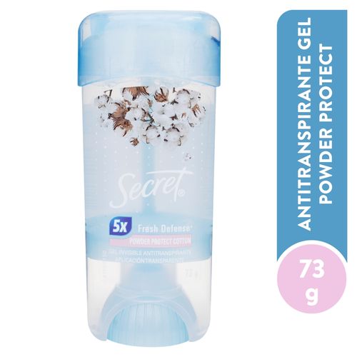 Secret Clear Gel Powder Cotton 73Gr