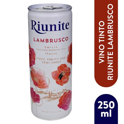 Bebida alcohólica Riunite lambrusco emilia lata - 250 ml