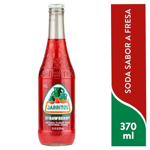 Refresco Jarritos sabor natural a fresa - 370 ml