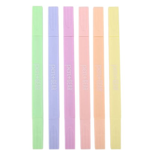 Resaltadores Pen + Gear colores pastel - 6 Pzas