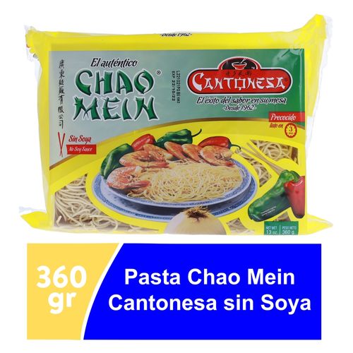 Pasta Cantonesa Chao Mein Sin Soya - 360gr