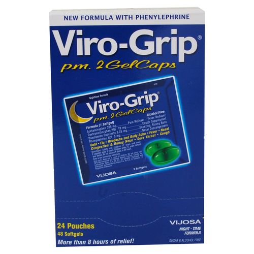 Antigripal Laboratorios Vijosa S Virogrip Pm 24 Sobres X 2 Gelcaps - Precio Indicado Por Sobre -