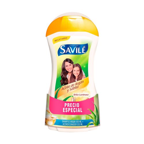 Pack Shampoo Sávile Argán 550ml Acondicionador 530ml