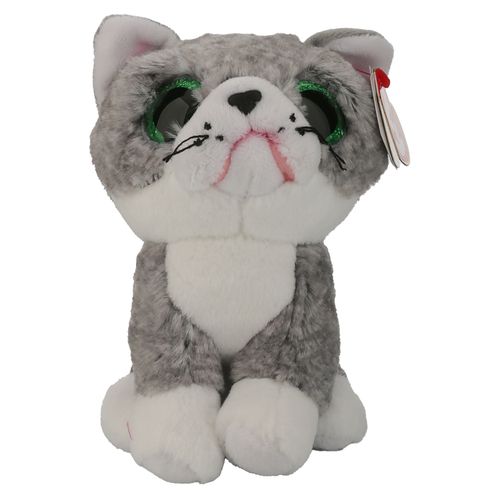 Peluche Ty Beanie Boos Fergus Gato Gris Regular