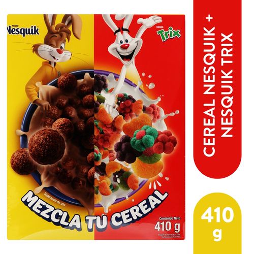 Cereal Nesquik 230g Trix 180g Pk 410g