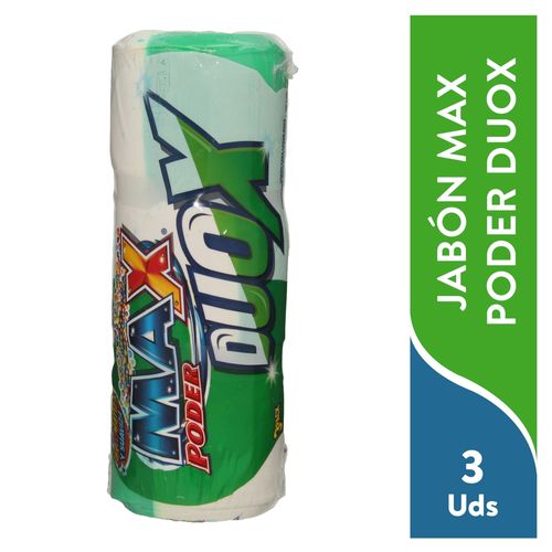 Jabón Max Duox Poder 3 Pack -1200 g