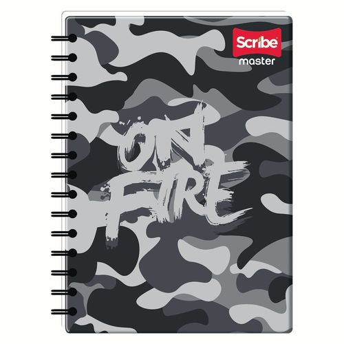 Cuaderno Scribe de resortes rayado diseño surtido - 100 hojas