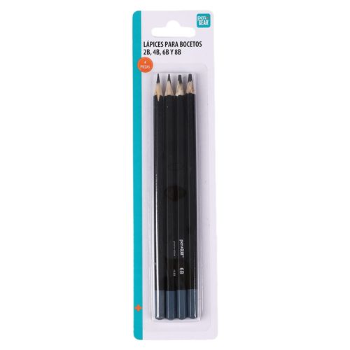 Lápiz de dibujo Pen + Gear para bocetos - 4 Uds