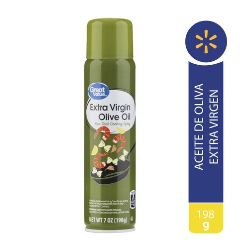 Aceite Oliva Great Value En Spray - 198 g