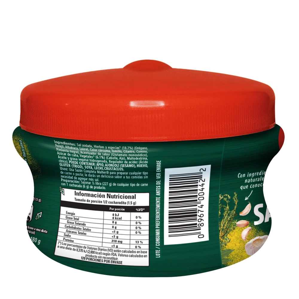 Comprar MALHER® Sazon Completa en Polvo Bote 180g | Walmart Guatemala ...