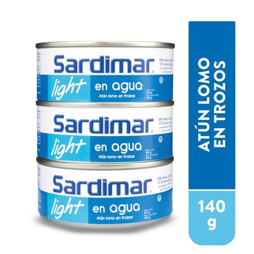 Atún Sardimar trozos en agua 3 pack - 140 g