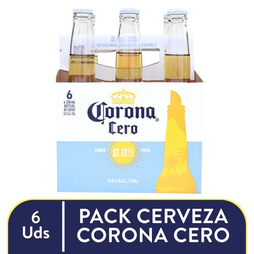 6pk Corona Cero Botella 2130 Ml