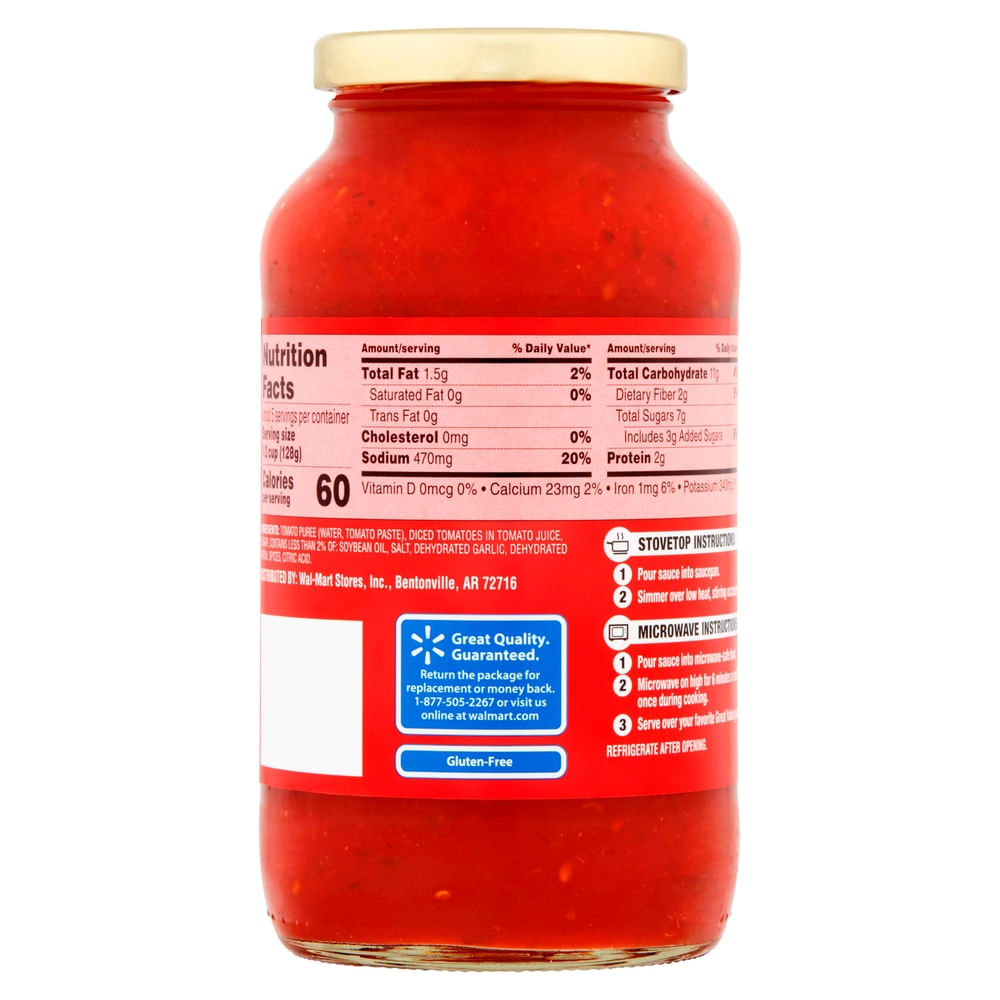 Comprar Salsa Great Value Tradicional Para Spaguetti - 680 g | Walmart ...
