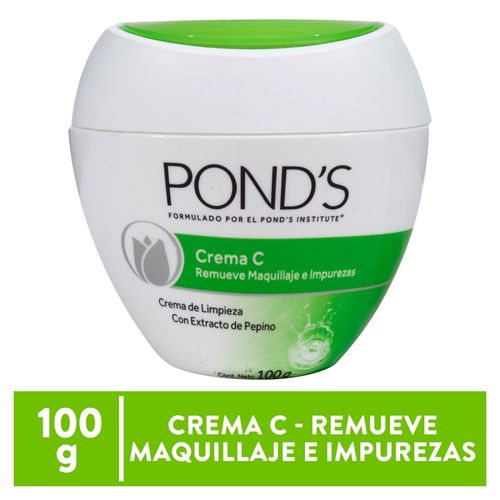 Crema facial Pond's pepino  remueve maquillaje e impuresas - 100 g