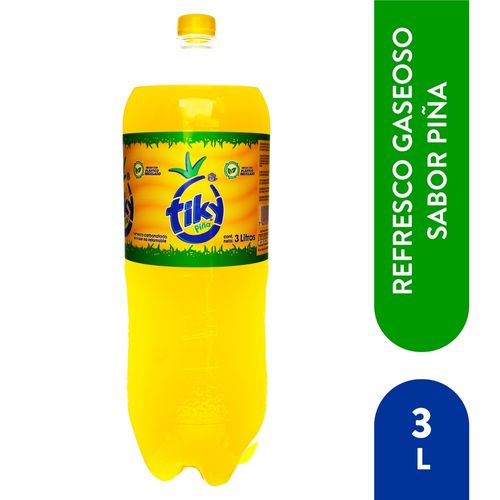 Bebida gaseosa Tiky sabor piña jumbo - 3000 ml