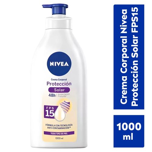 Crema Nivea Corporal Humectante UV FPS15-1000 ml