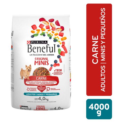 Alimento seco Purina benaful para perro raza minis - 4000 g