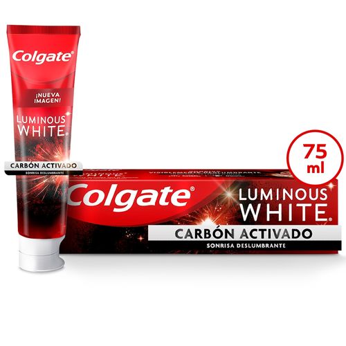 Pasta dental Colgate luminous white carbón activado - 75 ml