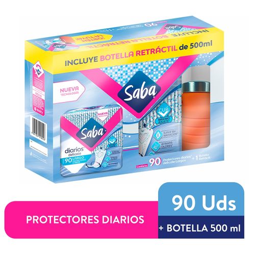 Protectores Diarios Saba Regular Delicate - 90Uds