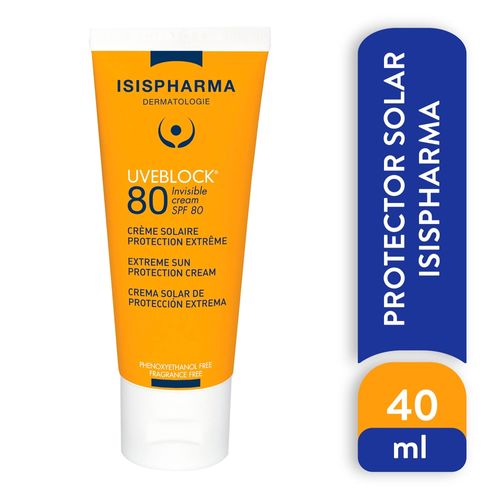Crema solar Isispharma uveblock FPS 80  - 40 ml