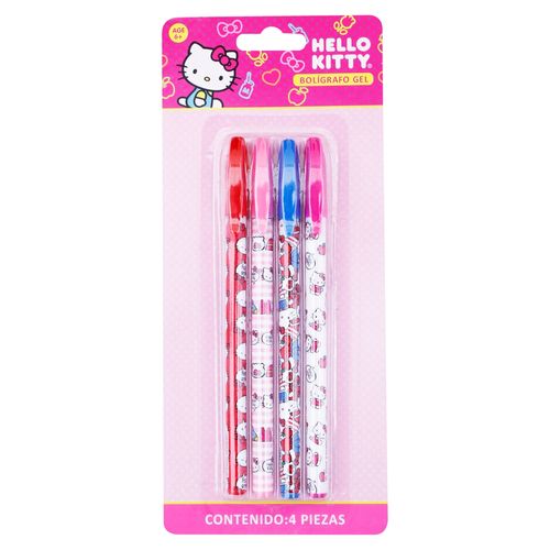 Bolígrafos Pen + Gear hello kitty de gel con diseños surtidos - 4 Pzas