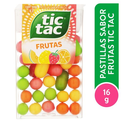 Pastillas dulces Tic Tac sabor frutas - 16 g