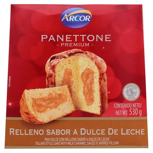 Panettone Arcor relleno dulce de leche - 530 g