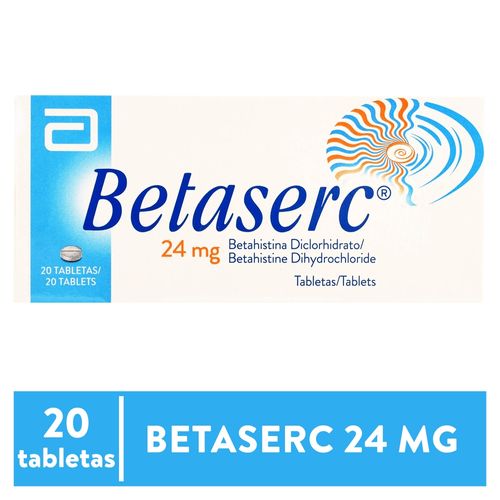 Tabletas Abbott Lab Betaserc 24 mg - 1 tableta