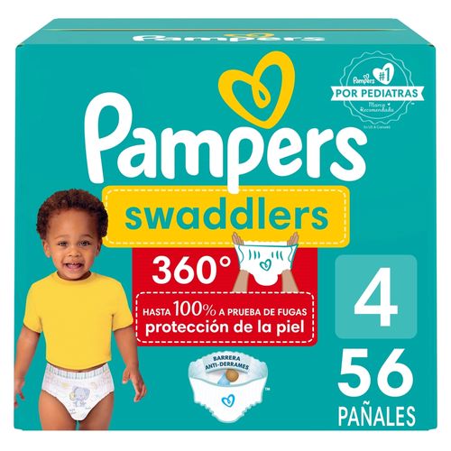 Pañales Pampers Swaddlers 360 S4 - 56 uds