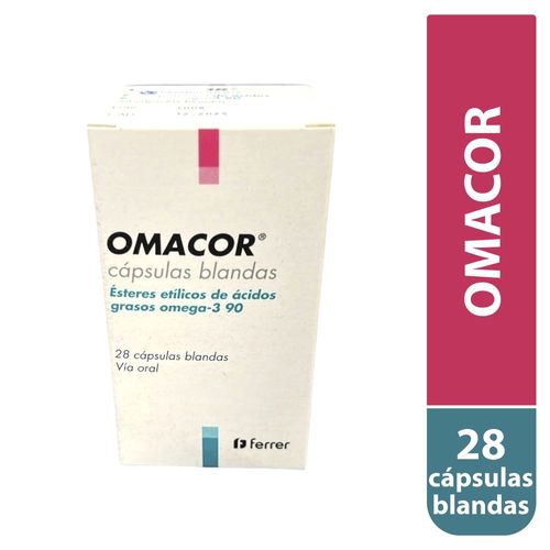 Omacor X 28 Capsulas Blandas Una Caja