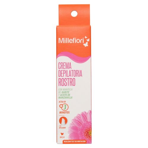 Crema depiladora Millefiori para rostro de piel sensible - 20 g