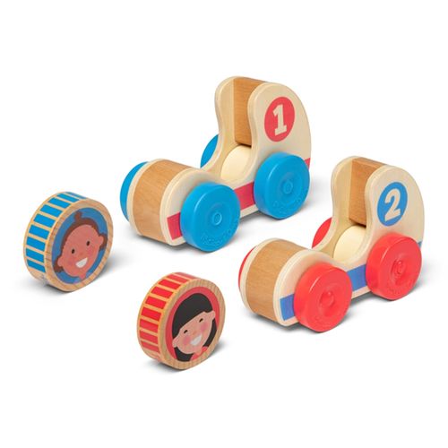 Vehiculos Carrera Madera Melissa Doug