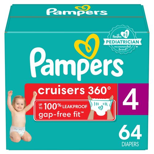 Pañales Pampers Cruisers 360 etapap 4 - 64 Uds