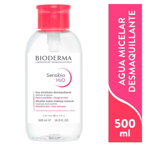 Agua micelar Bioderma sensibio h2o para piel sensible - 500 ml